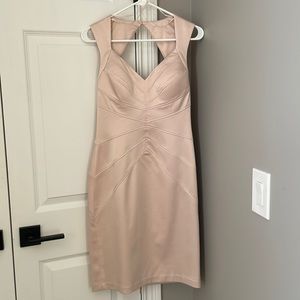 Champagne colored cocktail dress